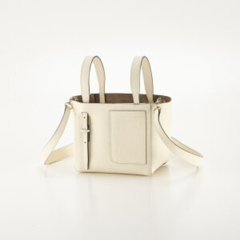 Valextra Bucket Handbag Tote Bag Double Strap